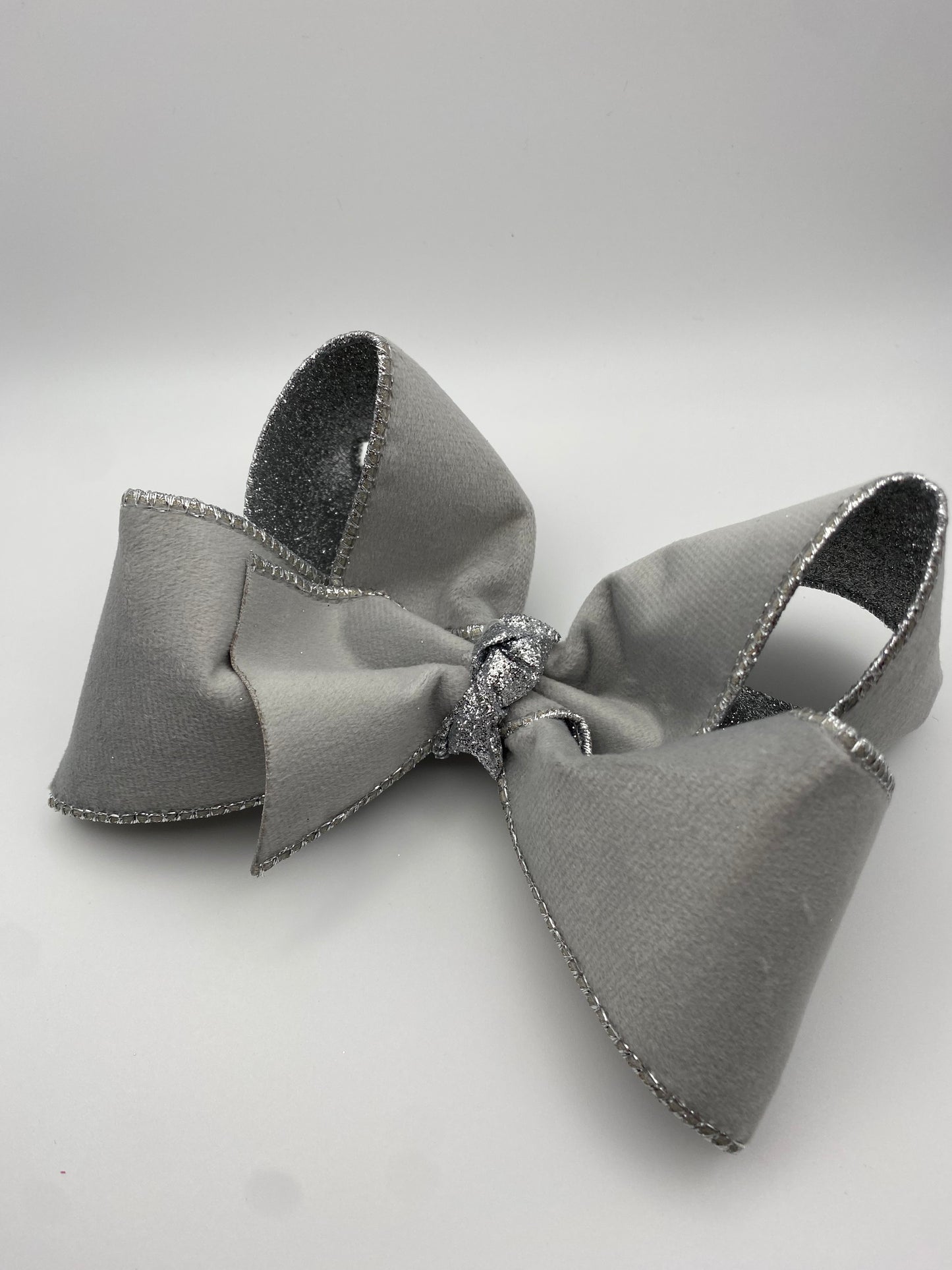 Silver Velvet Glitter