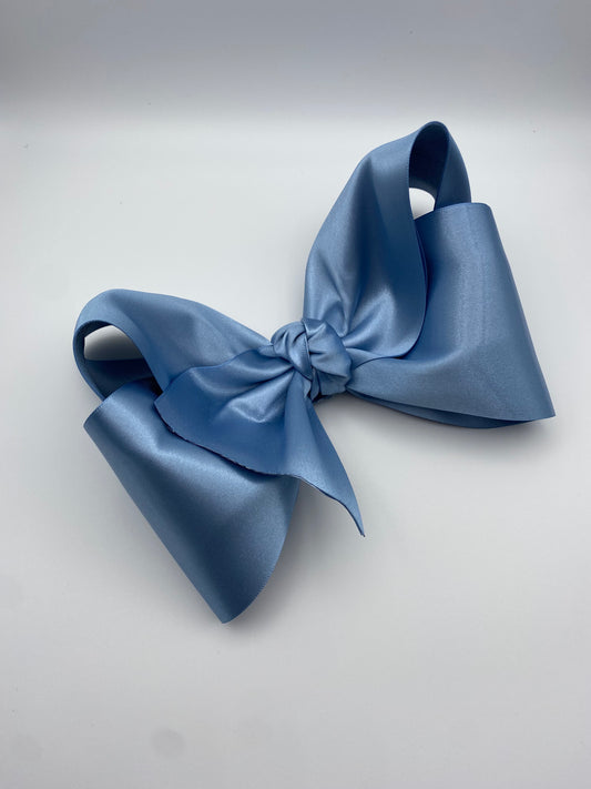 Dusty Blue Satin Fancy bow