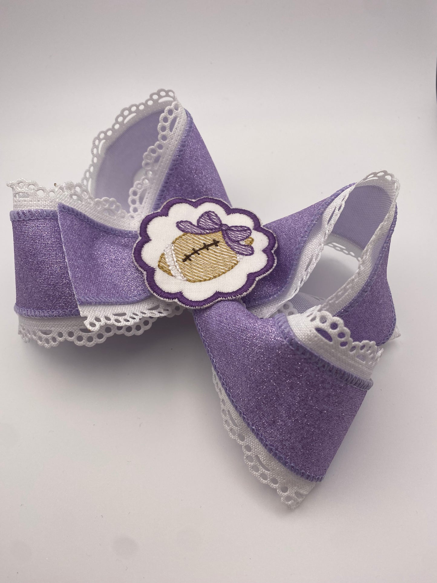 Lavender Football Glitter