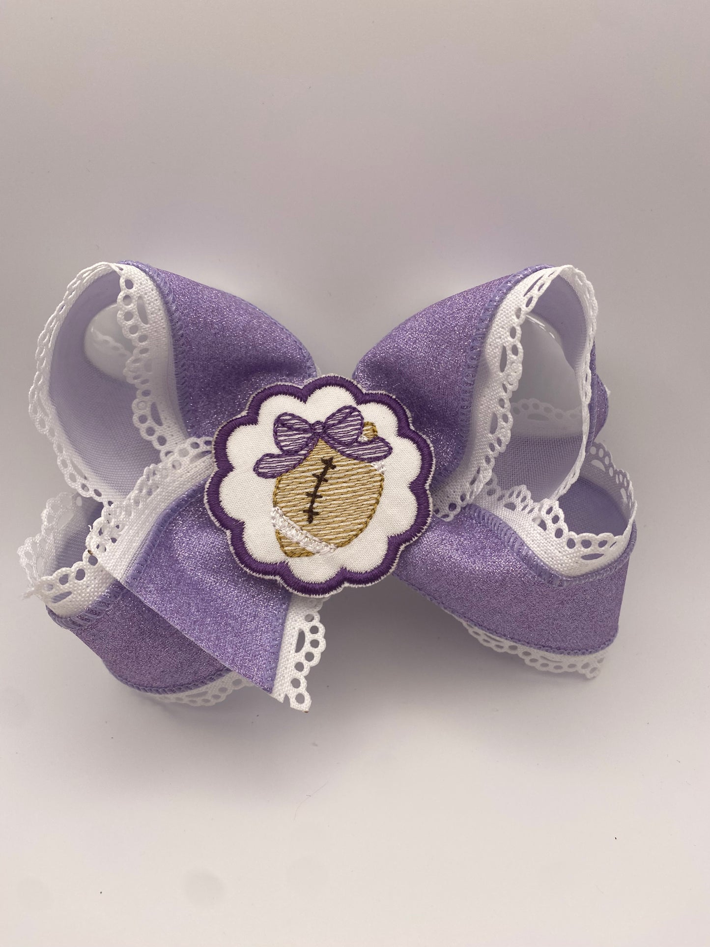 Lavender Football Glitter