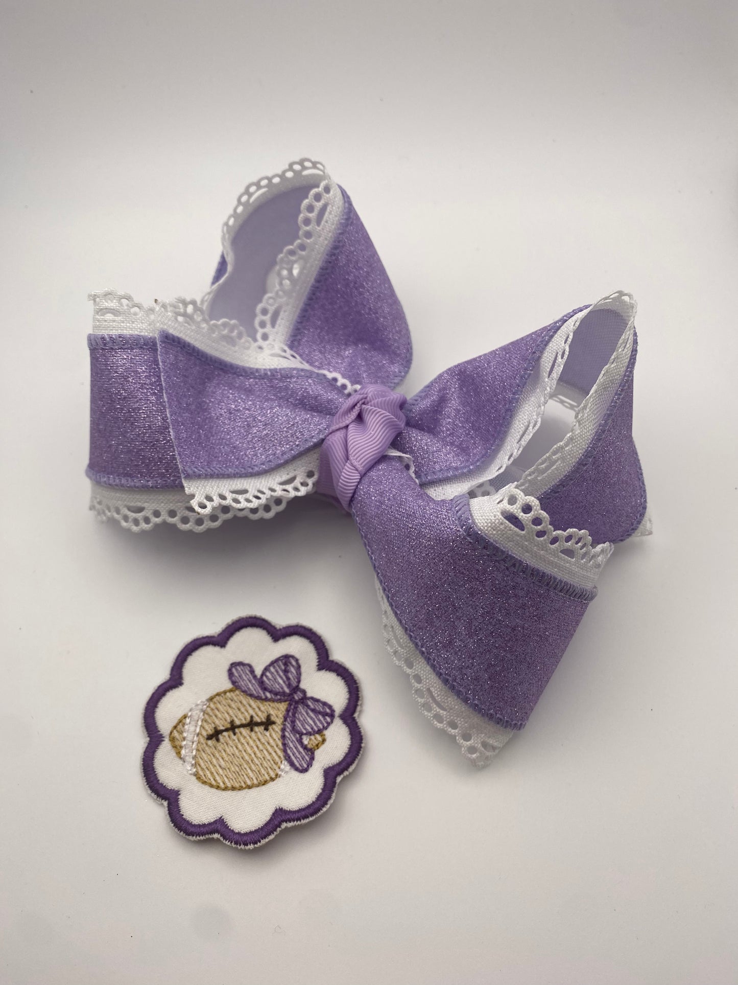 Lavender Football Glitter