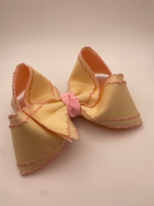 Maize and Pink Double Moonstitch