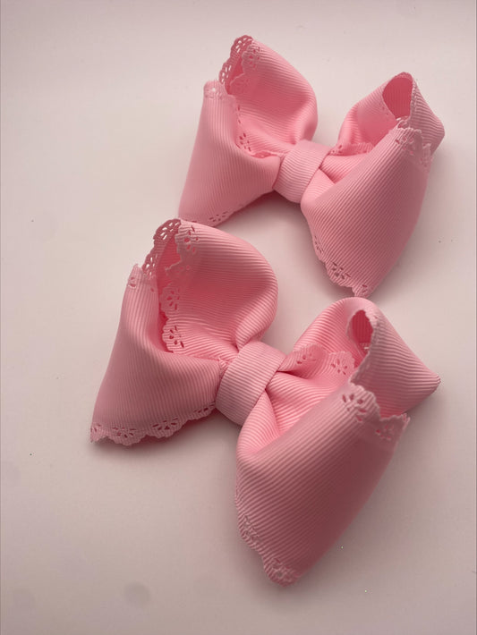 Pink Scalloped Piggies